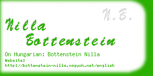 nilla bottenstein business card